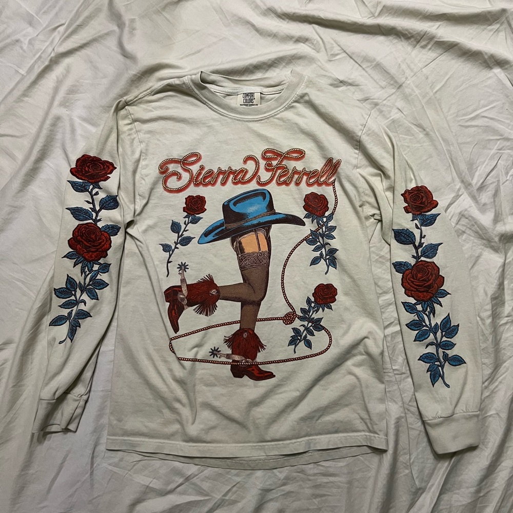 Sierra Ferrell White Long Sleeve Shirt Small Women’s